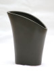 Anthracite vase - wide opening